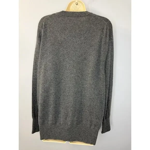 J. Crew Cashmere Relaxed Crew Neck Sweater Casual Wardrobe Grey Women's S - Picture 13 of 13